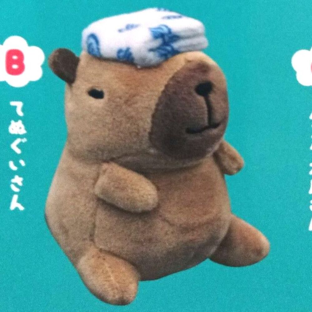 Capybara Plush mascot keychain